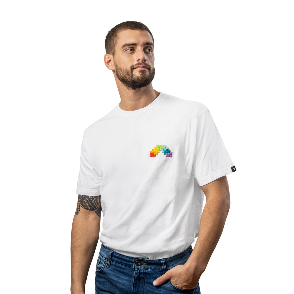 rainbow graphic tee