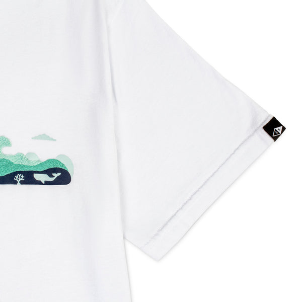 Graphic Tee In White-all