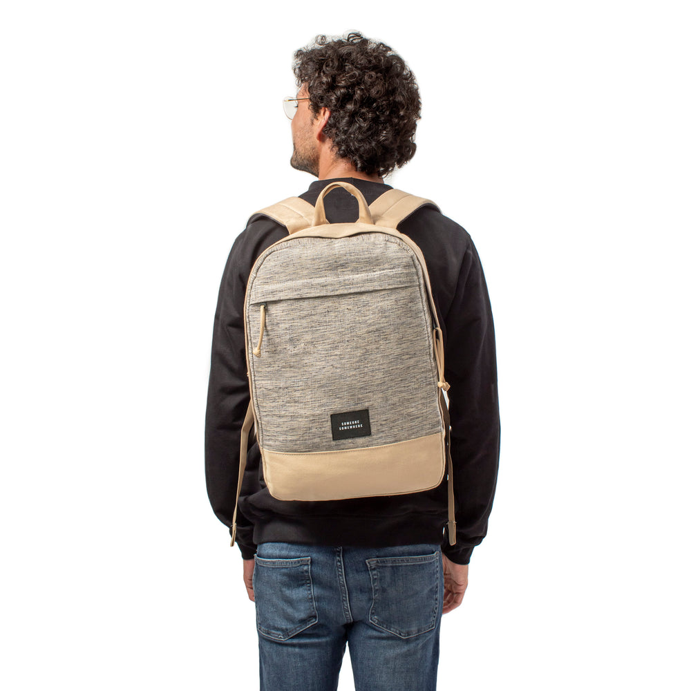 Brown Backpack-all